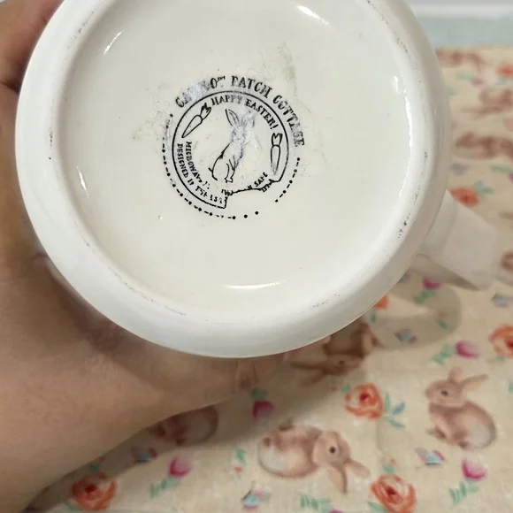 Cute Bunny Mug with Pink Accents - Picture 4 of 5